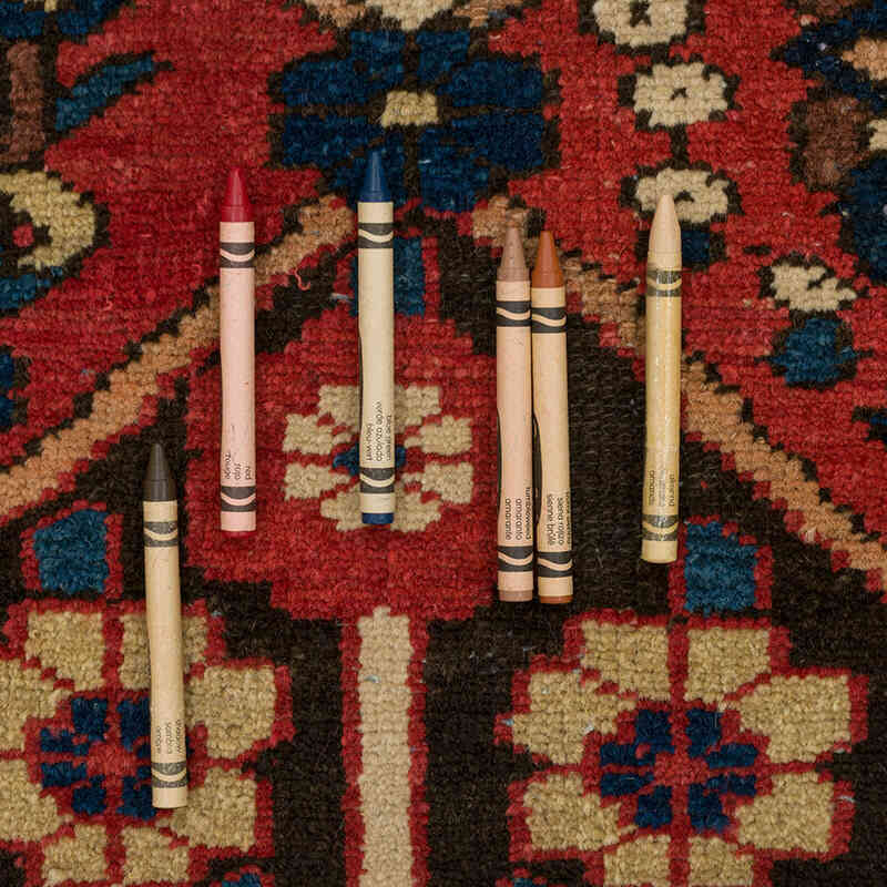 Vintage Hand-Knotted Oriental Rug - 5' 2" x 6' 9" (62" x 81") - K0076481