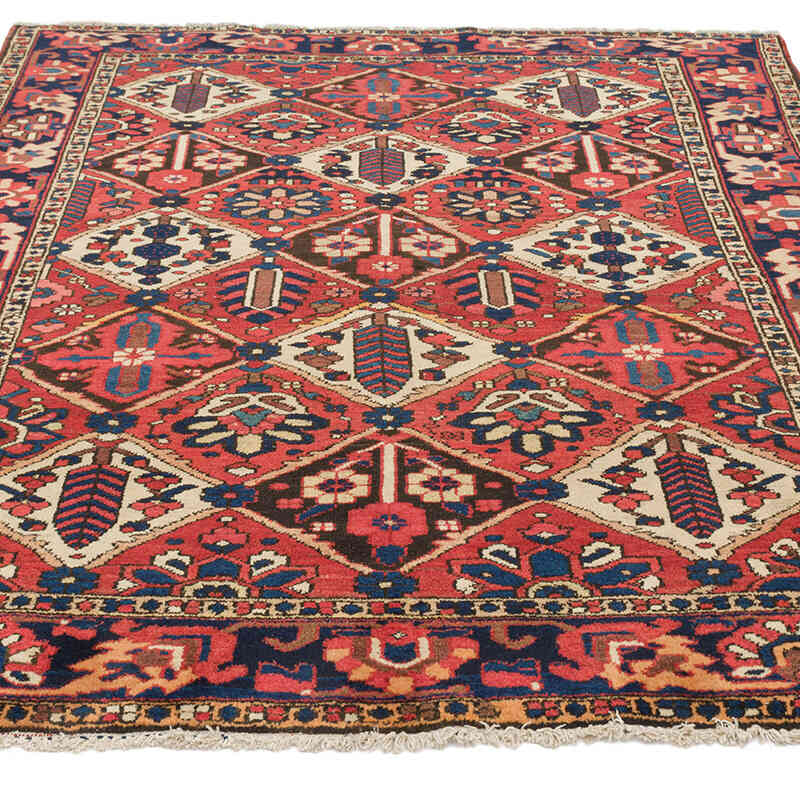 Vintage Hand-Knotted Oriental Rug - 5' 2" x 6' 9" (62" x 81") - K0076481