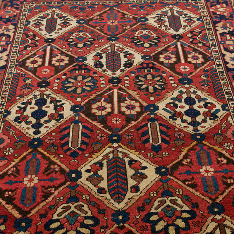 Vintage Hand-Knotted Oriental Rug - 5' 2" x 6' 9" (62" x 81") - K0076481
