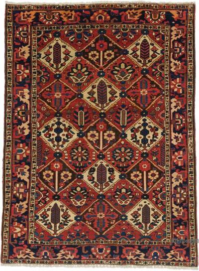 Vintage Hand-Knotted Oriental Rug - 5' 2" x 6' 9" (62" x 81")