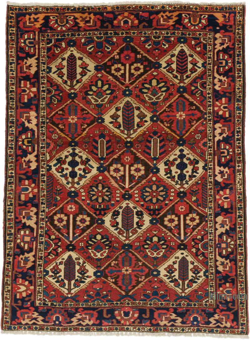 Vintage Hand-Knotted Oriental Rug - 5' 2" x 6' 9" (62" x 81") - K0076481