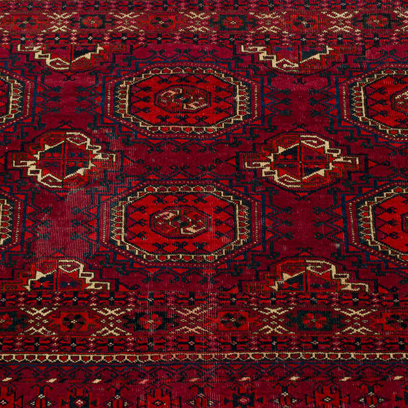 Antika Türkmen Halı - 124 cm x 70 cm - K0076482