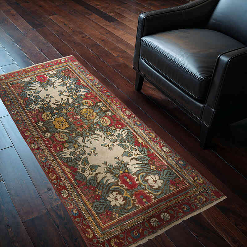 El Dokuma Vintage Halı - 84 cm x 165 cm - K0076484