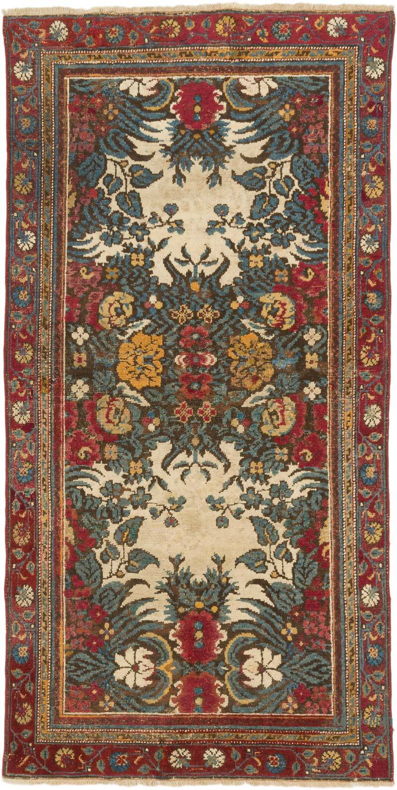 El Dokuma Vintage Halı - 84 cm x 165 cm - K0076484