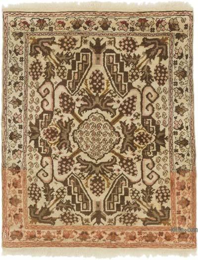Vintage Turkish Hand-Knotted Rug - 2' 8" x 3' 5" (32" x 41")