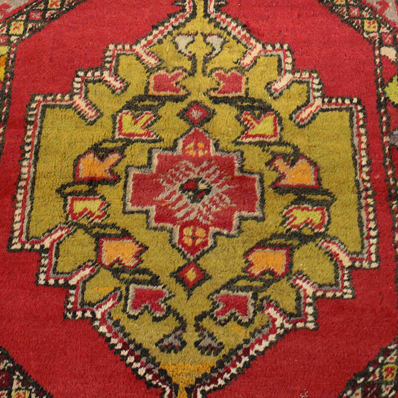 Vintage Turkish Hand-Knotted Runner - 3' 3" x 4' 6" (39" x 54") - K0076500