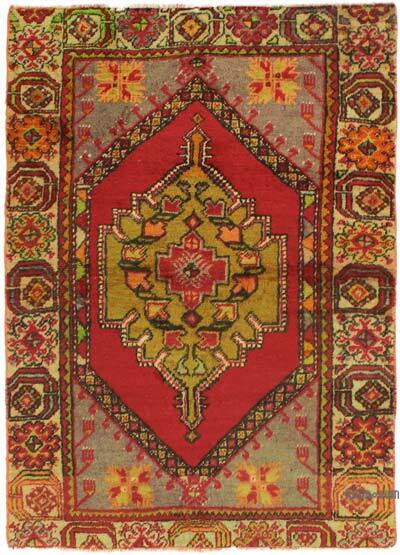 Vintage Turkish Hand-Knotted Runner - 3' 3" x 4' 6" (39" x 54")