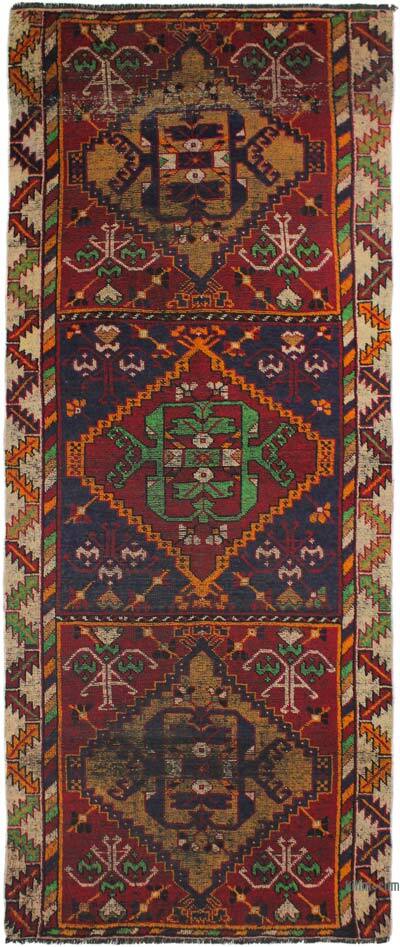 Alfombra Turca Vintage De Pasillo - 125 cm x 305 cm