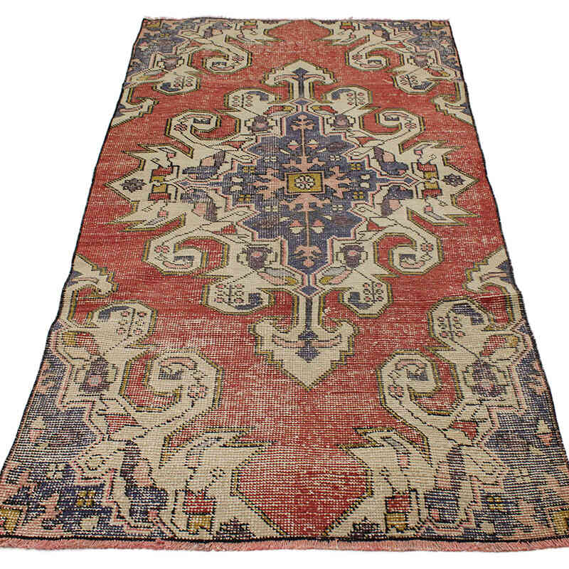 Alfombra Turca Vintage De Pasillo - 105 cm x 198 cm - K0076509