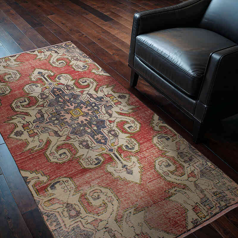 Alfombra Turca Vintage De Pasillo - 105 cm x 198 cm - K0076509
