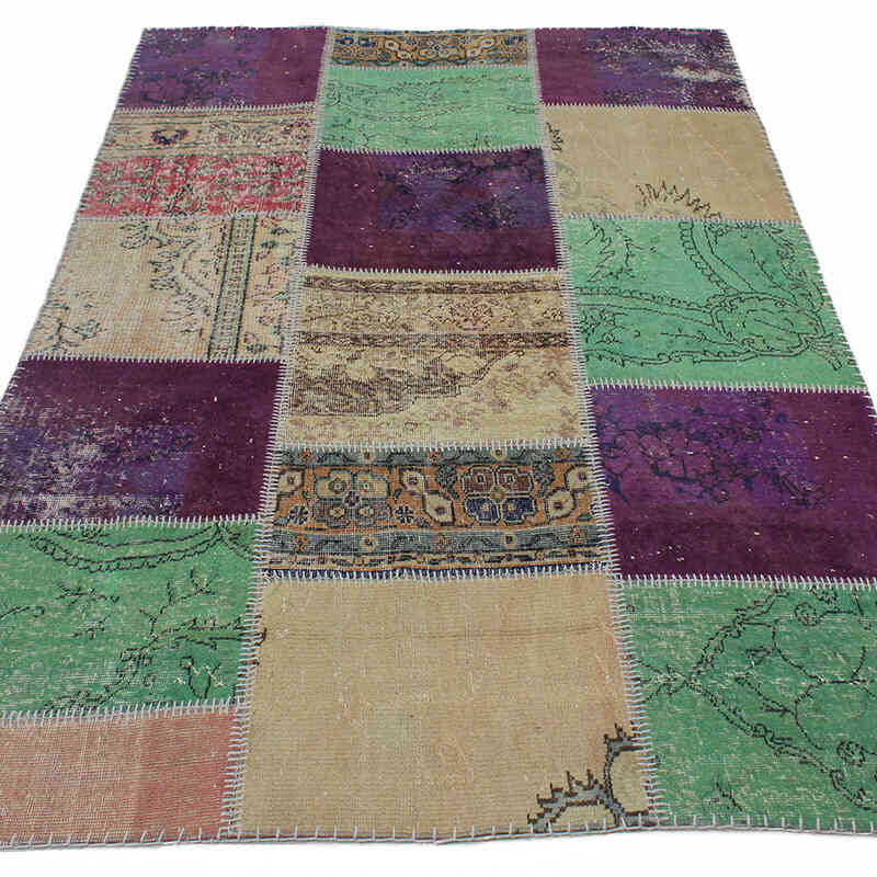 Patchwork El Dokuma Halı - 150 cm x 225 cm - K0076516