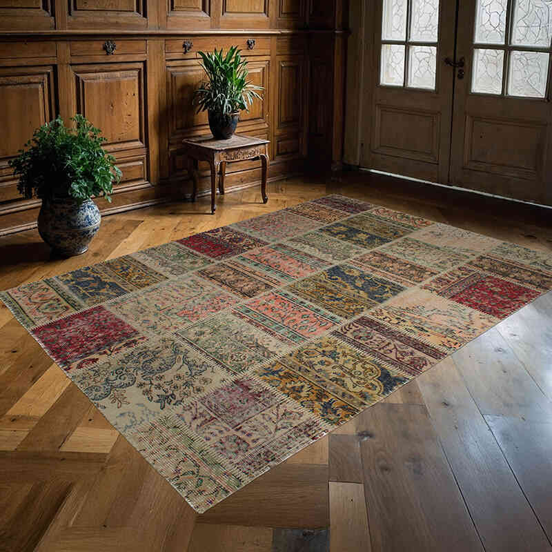 Alfombra Turca de Retazos - 166 cm x 240 cm - K0076517