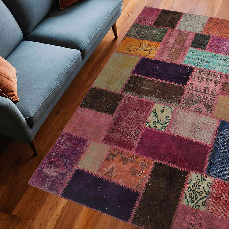 Alfombra Turca de Retazos - 182 cm x 240 cm - K0076543