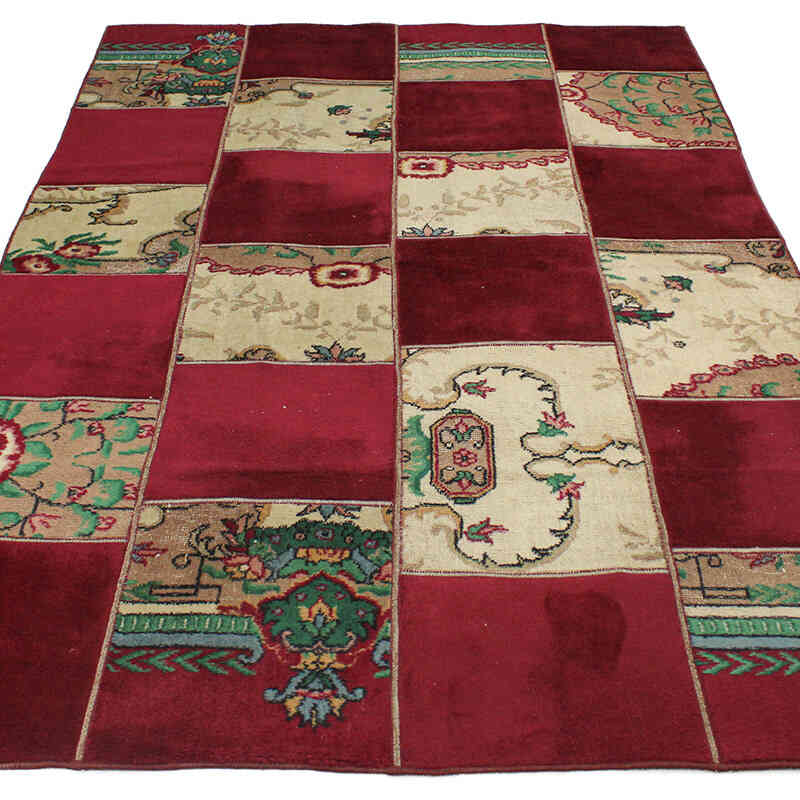 Patchwork El Dokuma Halı - 150 cm x 230 cm - K0076544