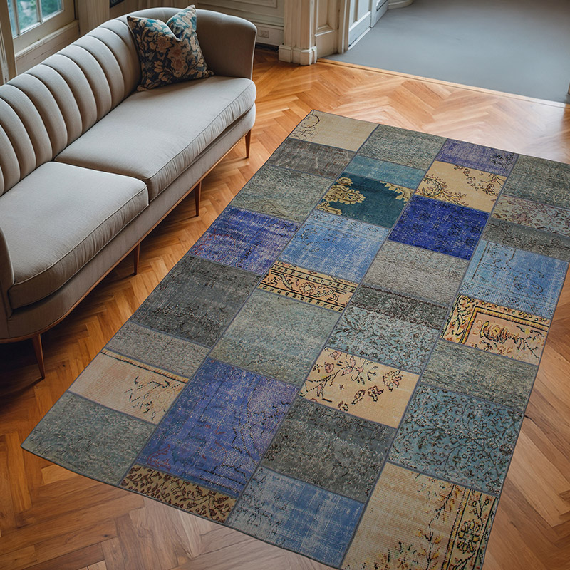 Alfombra Turca de Retazos - 193 cm x 310 cm - K0076546