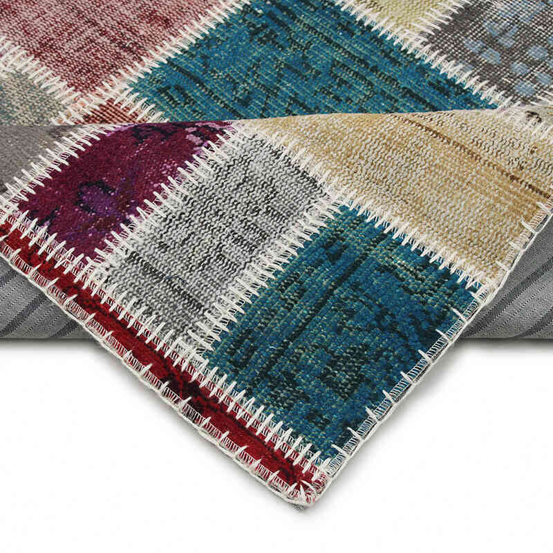 Patchwork El Dokuma Halı - 156 cm x 234 cm - K0076571