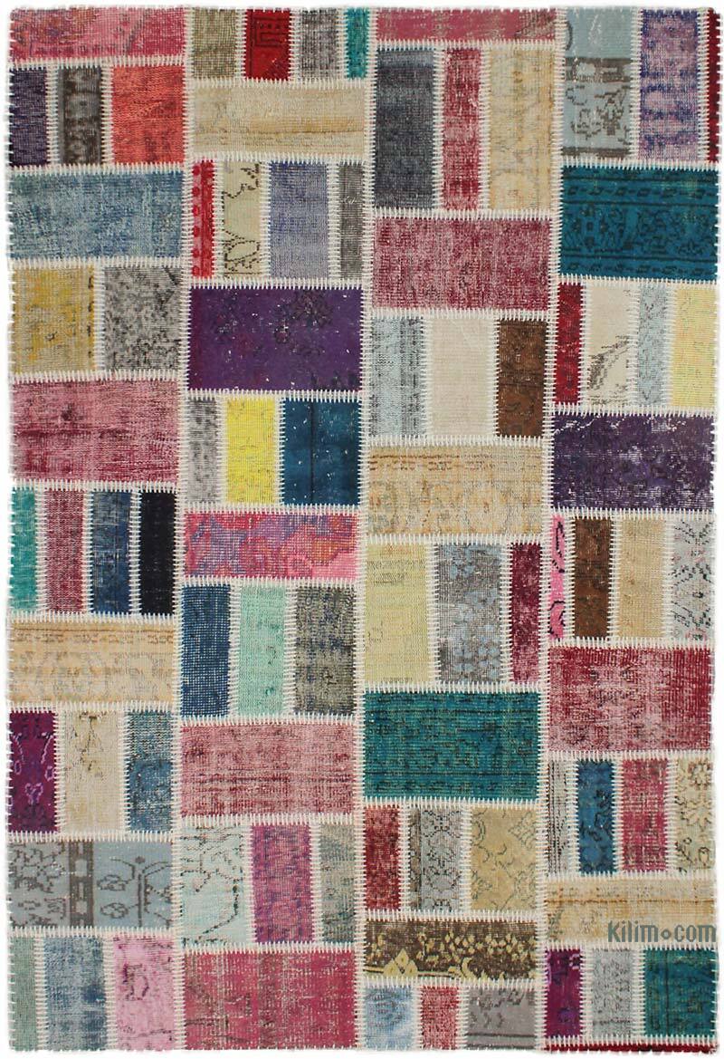 Patchwork El Dokuma Halı - 156 cm x 234 cm - K0076571