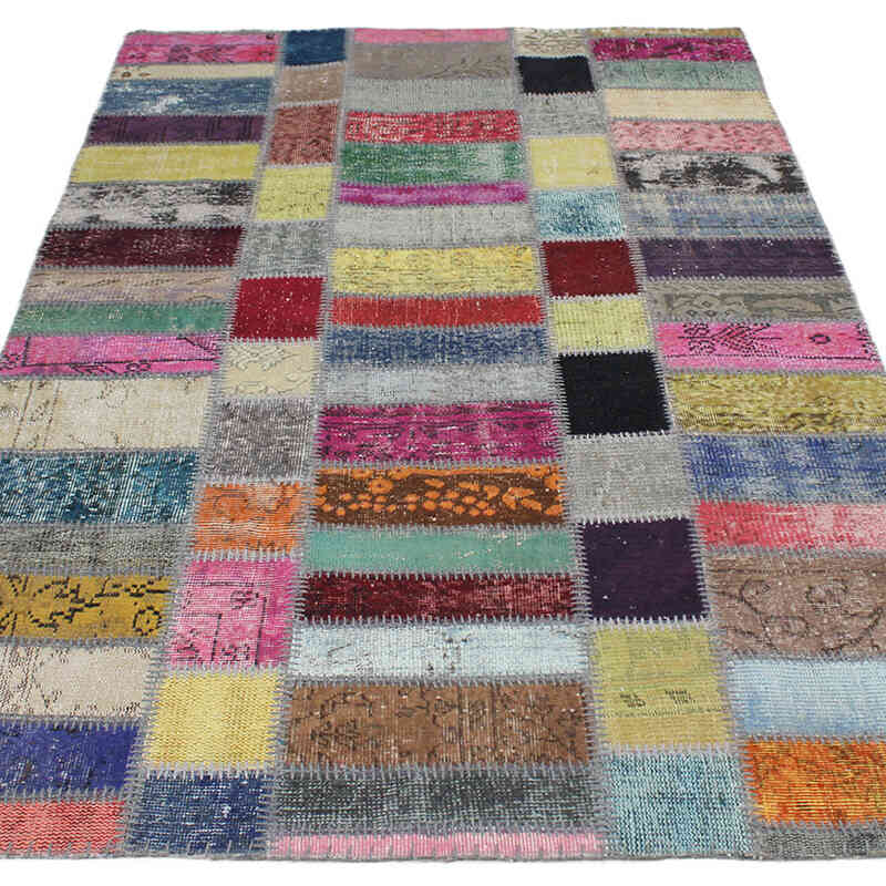 Patchwork El Dokuma Halı - 140 cm x 218 cm - K0076588