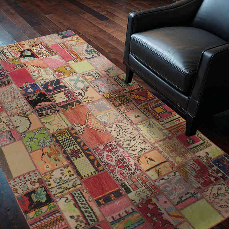 Alfombra Turca de Retazos - 127 cm x 217 cm - K0076604