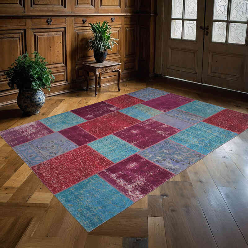Alfombra Turca de Retazos - 172 cm x 244 cm - K0076609