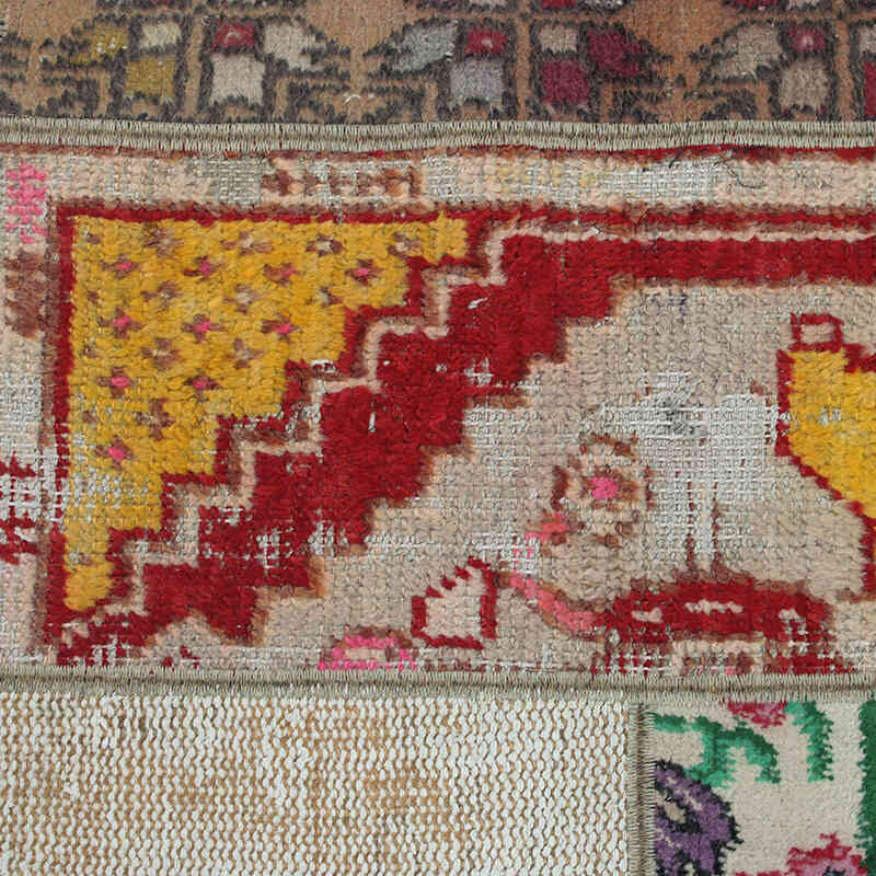 Patchwork Hand-Knotted Turkish Rug - 5' 7" x 8' 1" (67" x 97") - K0076611