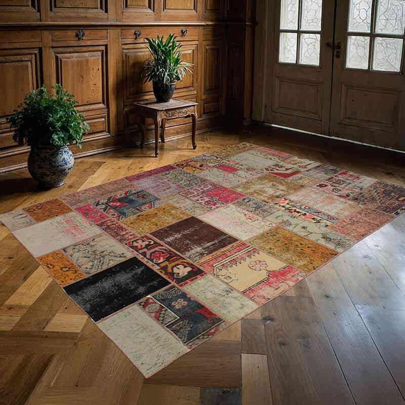 Alfombra Turca de Retazos - 167 cm x 236 cm - K0076615