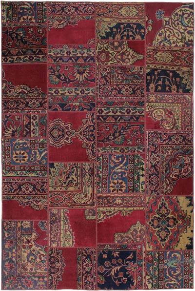 Patchwork El Dokuma Halı - 152 cm x 232 cm