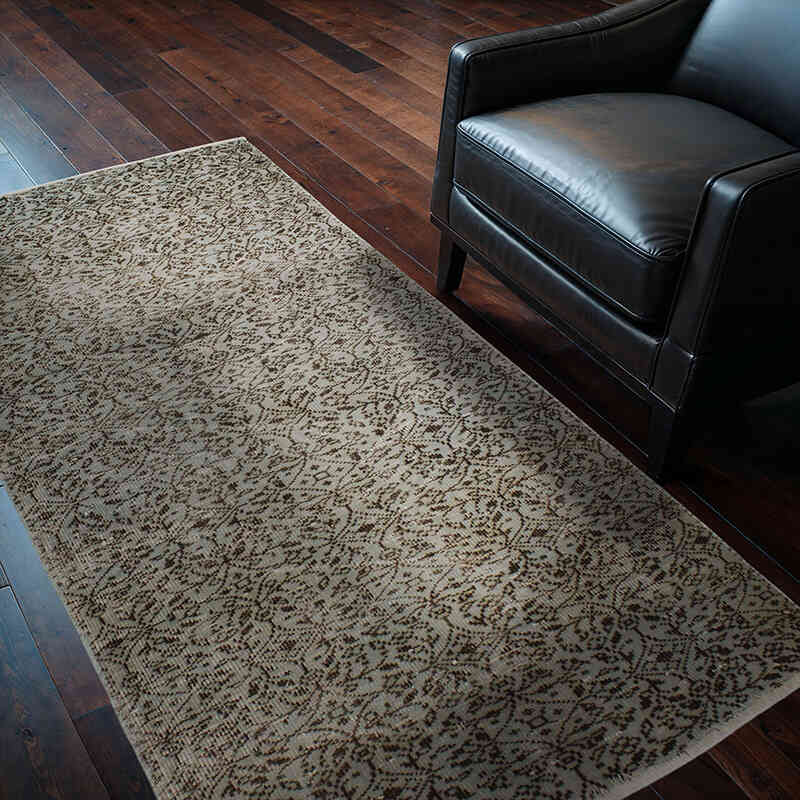 Boyalı El Dokuma Vintage Halı - 116 cm x 204 cm - K0076634