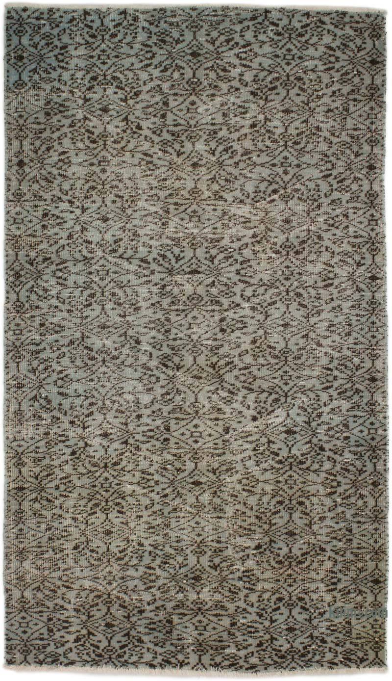 Boyalı El Dokuma Vintage Halı - 116 cm x 204 cm - K0076634