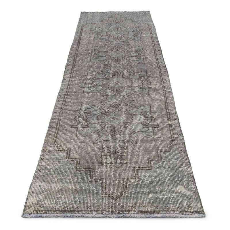 Over-dyed Turkish Vintage Runner Rug - 2' 4" x 8' 8" (28" x 104") - K0076642