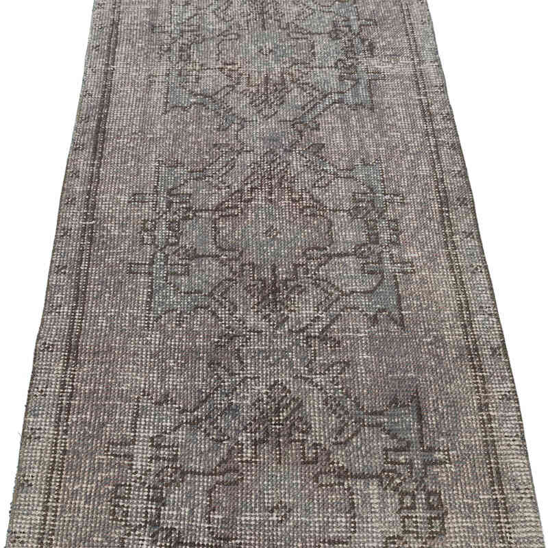 Over-dyed Turkish Vintage Runner Rug - 2' 4" x 8' 8" (28" x 104") - K0076642