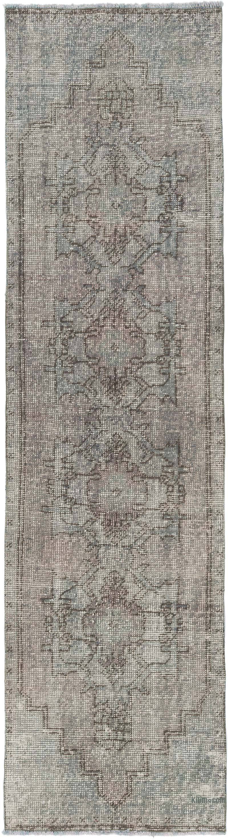 Over-dyed Turkish Vintage Runner Rug - 2' 4" x 8' 8" (28" x 104") - K0076642