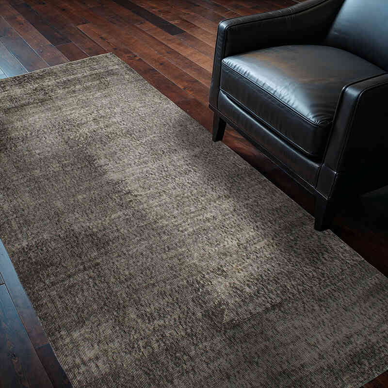 Alfombra Turca Vintage Sobre-teñida - 108 cm x 207 cm - K0076643