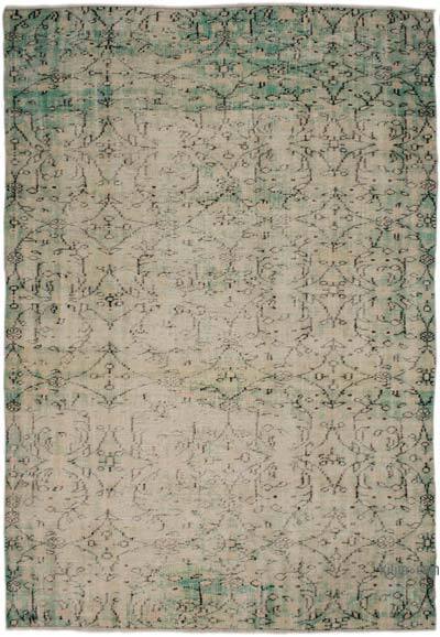 Vintage Turkish Hand-Knotted Rug - 5' 8" x 8' 8" (68" x 104")
