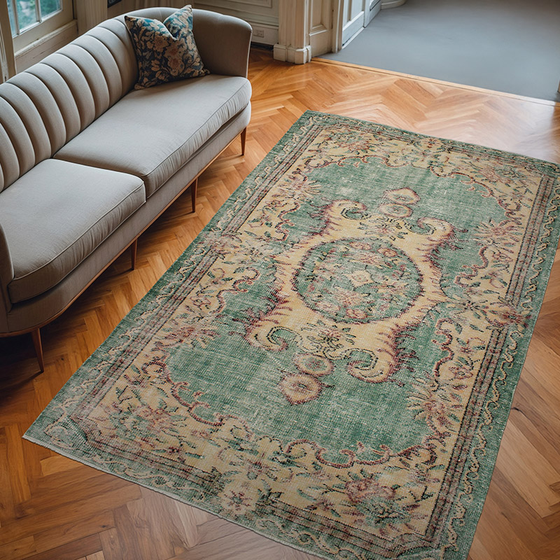 El Dokuma Vintage Halı - 168 cm x 270 cm - K0076651