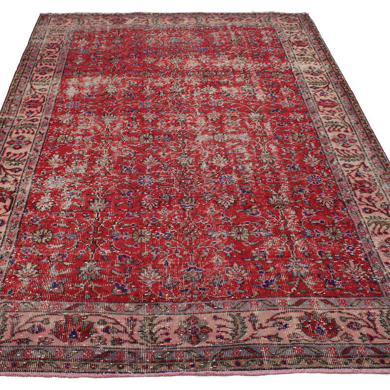 Alfombra Vintage Turca Anudada a Mano - 170 cm x 265 cm - K0076657