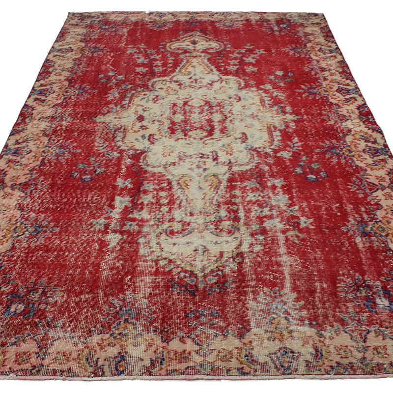 El Dokuma Vintage Halı - 168 cm x 272 cm - K0076658