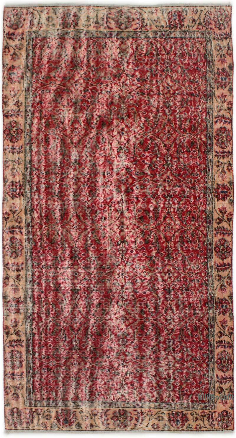 El Dokuma Vintage Halı - 108 cm x 197 cm - K0076659