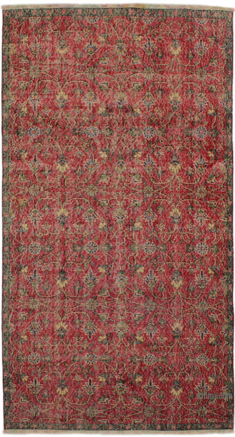 El Dokuma Vintage Halı - 120 cm x 228 cm - K0076660