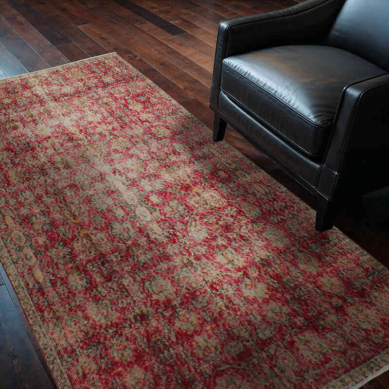El Dokuma Vintage Halı - 121 cm x 210 cm - K0076661