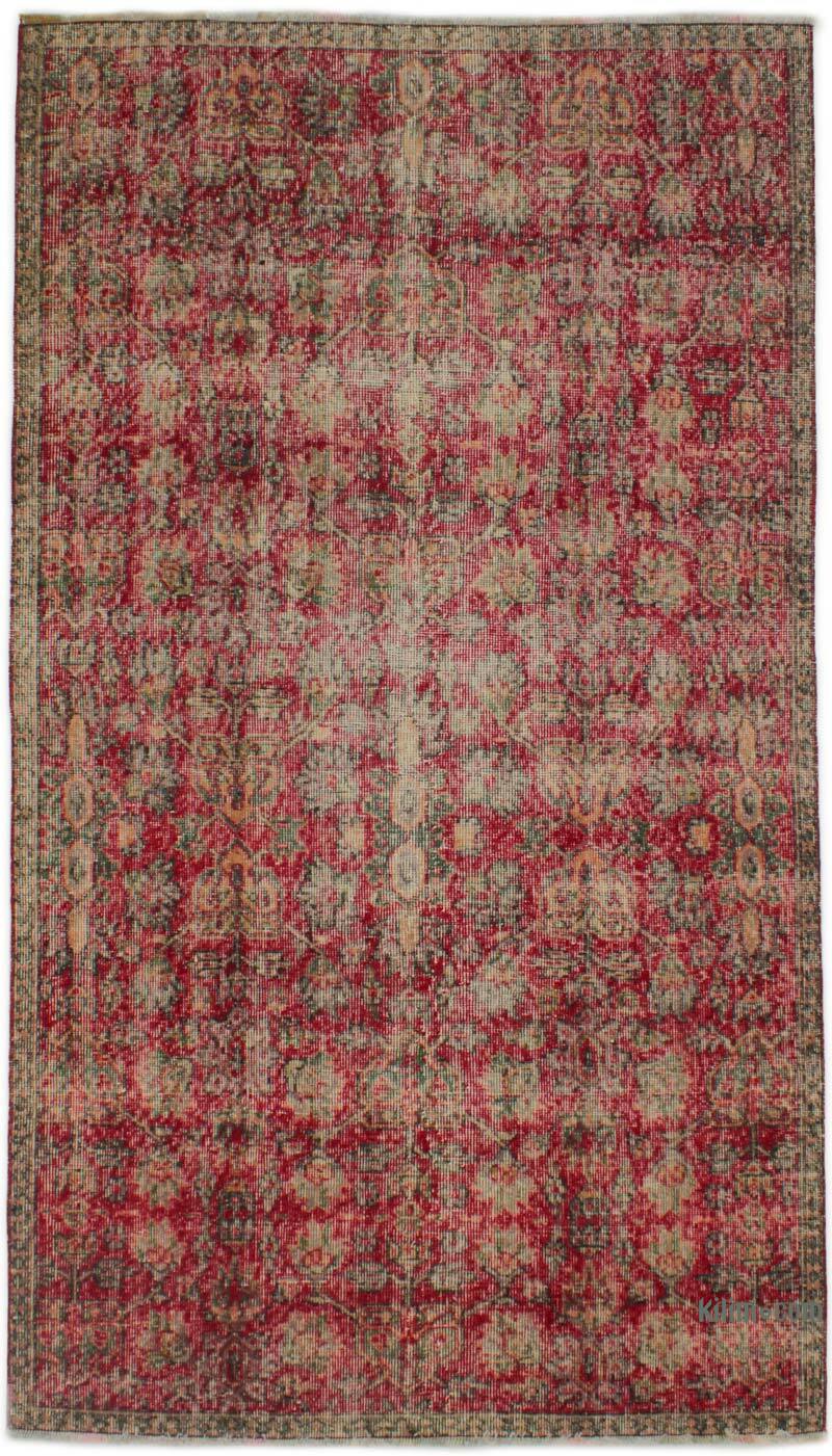 El Dokuma Vintage Halı - 121 cm x 210 cm - K0076661