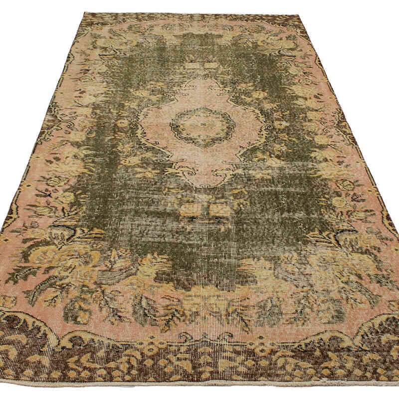 Alfombra Vintage Turca Anudada a Mano - 140 cm x 270 cm - K0076662