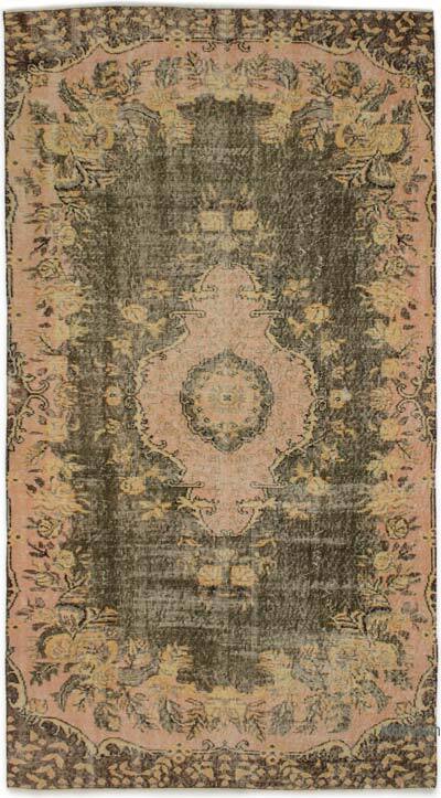 Vintage Turkish Hand-Knotted Rug - 4' 7" x 8' 10" (55" x 106")