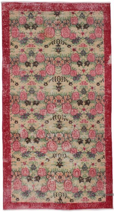 El Dokuma Vintage Halı - 110 cm x 210 cm