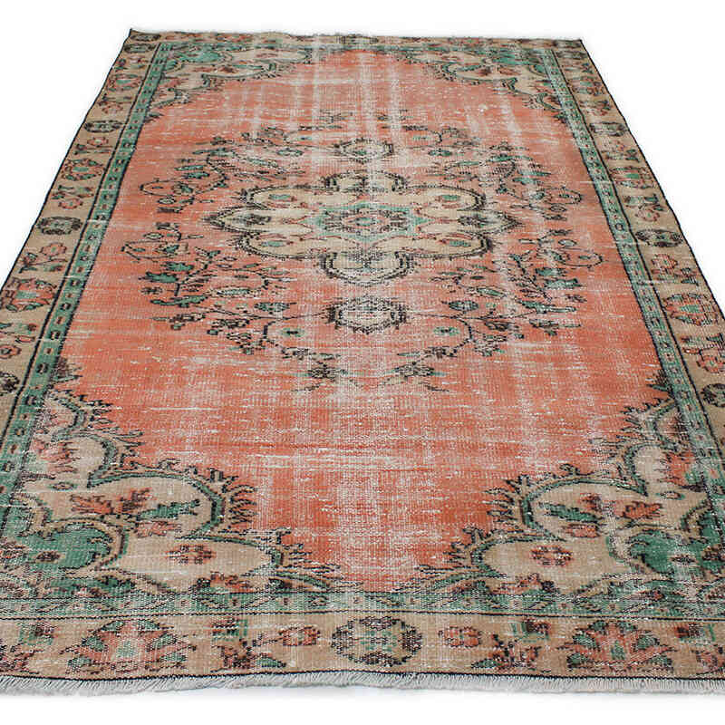Vintage Turkish Hand-Knotted Rug - 5' 8" x 9' 2" (68" x 110") - K0076665