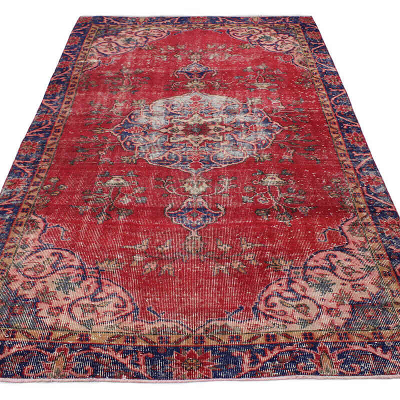 El Dokuma Vintage Halı - 145 cm x 268 cm - K0076668