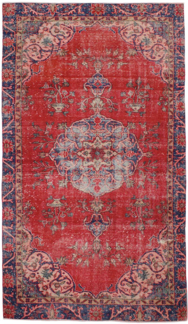 El Dokuma Vintage Halı - 145 cm x 268 cm - K0076668