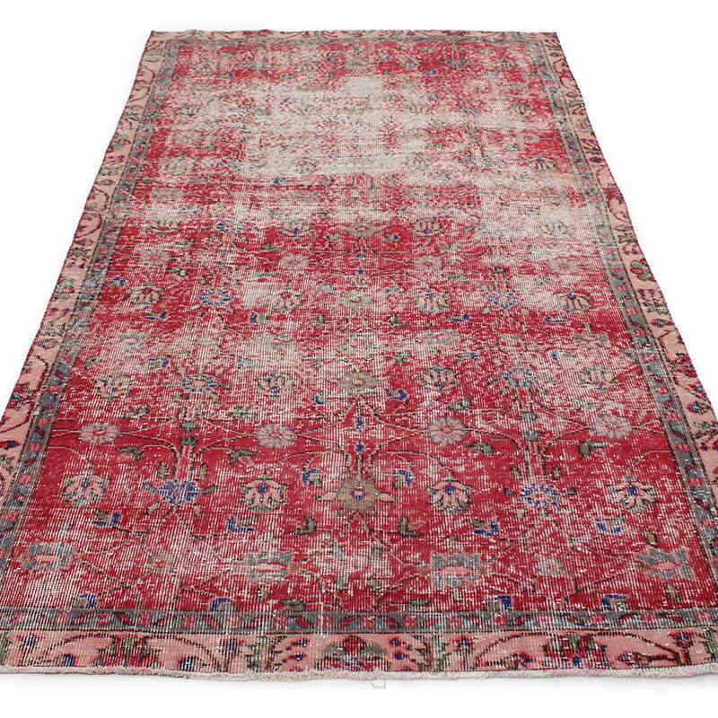Vintage Turkish Hand-Knotted Rug - 4' 4" x 8' 3" (52" x 99") - K0076669