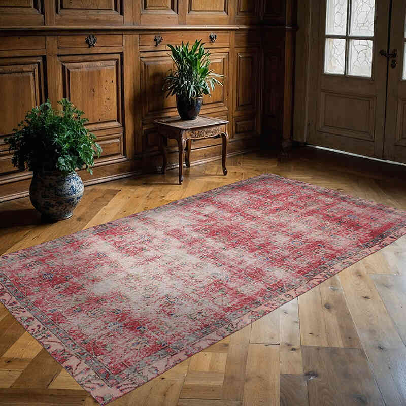 Vintage Turkish Hand-Knotted Rug - 4' 4" x 8' 3" (52" x 99") - K0076669