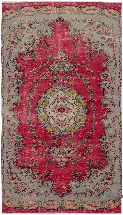 Vintage Turkish Hand-Knotted Rug - 4' 7" x 8' 8" (55" x 104")
